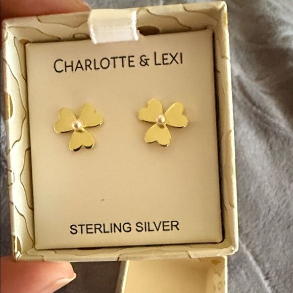 Charlotte & Lexi Sterling Silver Earrings NIB - Picture 2 of 4